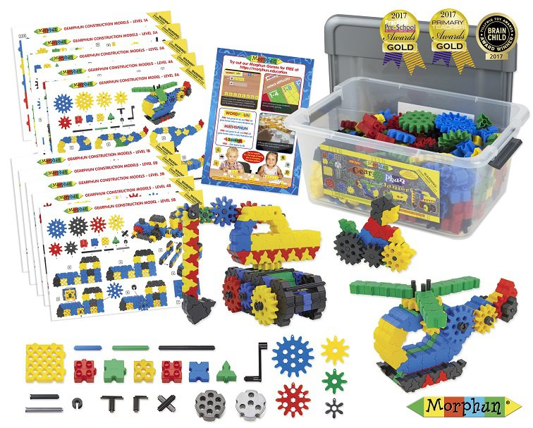 Construction set Morphun STEM (Gears) Junior Standard 300 parts
