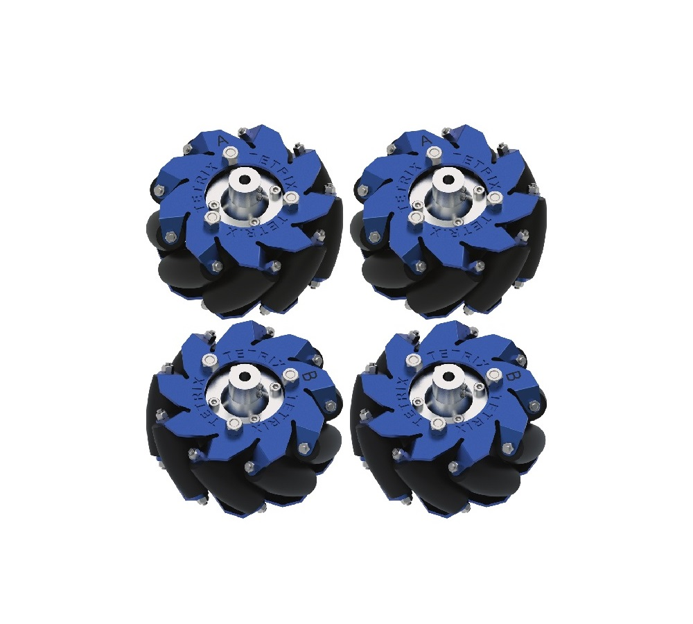 Set of omnidirectional wheels 4" Mecanum Wheel Set TETRIX TXM 45320