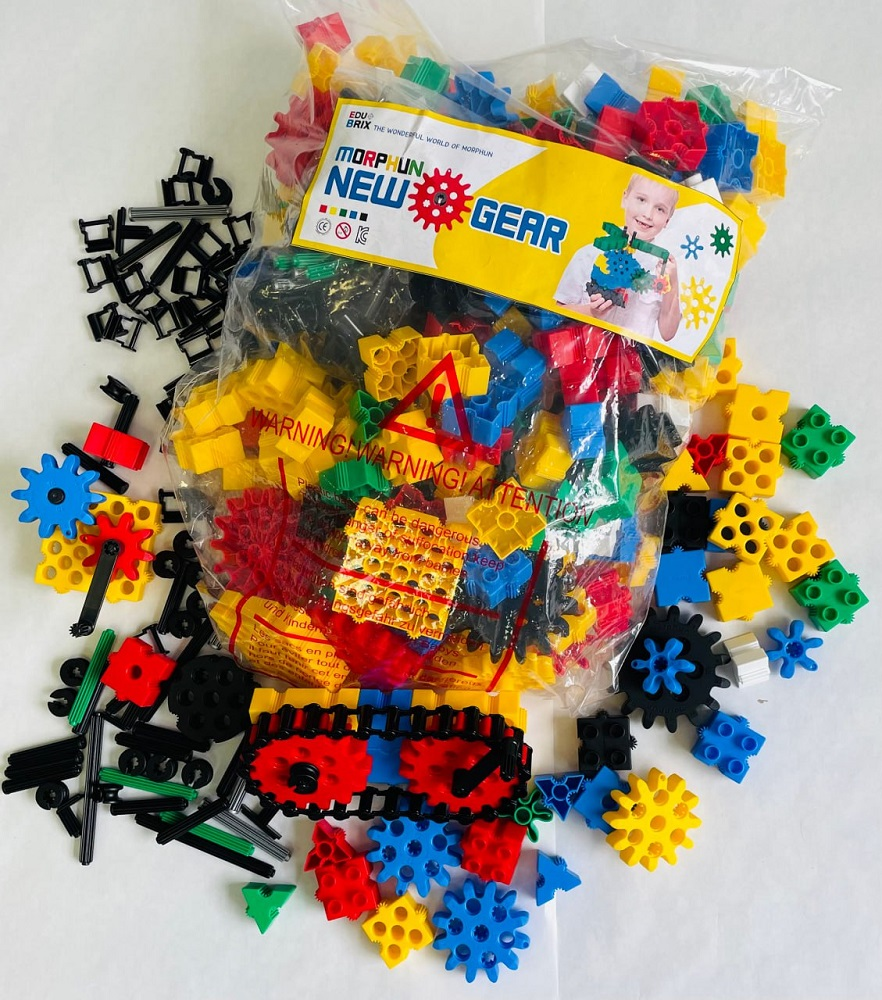 Morphun® “NEW GEAR” construction set 369 pieces from the “Gearphun Starter” series