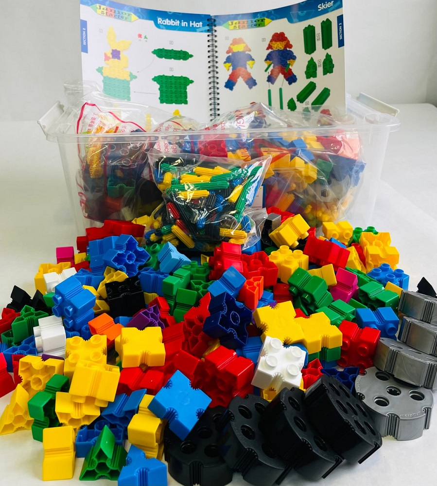 Construction set Morphun Junior Starter Rainbow 400 Set “Rainbow Design” 400 parts