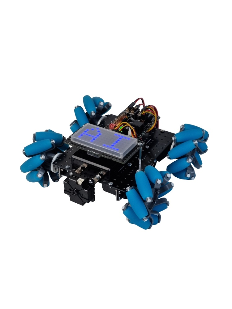 Mobile robot with omnidirectional wheels Robo kit DIY GO