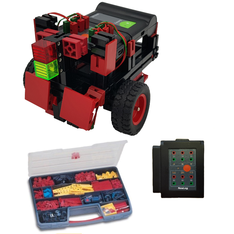 Basic robotics set based on SENSE robotics and Fischertechnik construction kit (primary school) TPS-3739