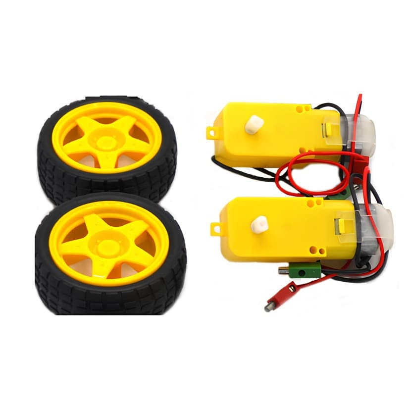 DC motor with wheel on shaft SNS-151 (2 pcs.) SENSE