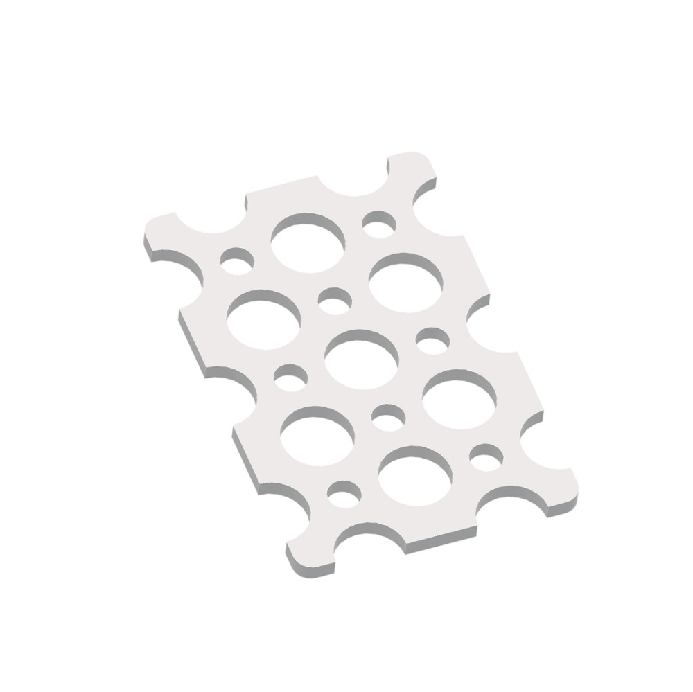 2 x 3 Hole Plate TETRIX PRIME (Pack of 2) 41254