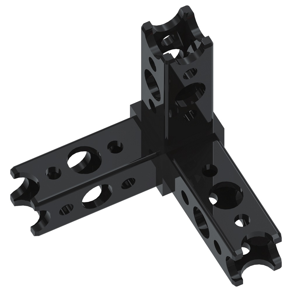 Tee connector for beams TETRIX PRIME (2 pcs per pack) 40212