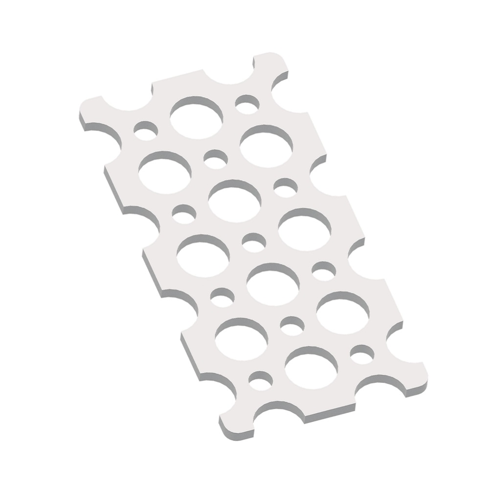 2 x 4 Hole Plate TETRIX PRIME (Pack of 2) 41255