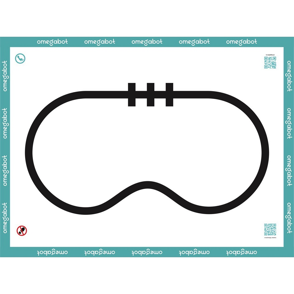 Omegabot field "Trajectory with intersections" 2000x1500 mm.