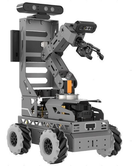 Autonomous robotic manipulator with omnidirectional motion wheels for studying real-time operating systems, with a screen, lidar and depth camera, support for mapping and navigation SLAM "Yakov" PRO Technik