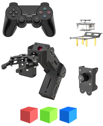 Resource set for studying multicomponent robotic systems and manipulation robots "RoboSpider IN" (HW2019110) PRO Technik