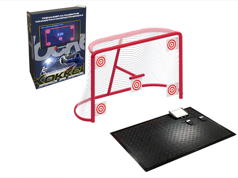 Hockey simulator for developing accuracy and speed of throwing "Sniper" Zarnitza