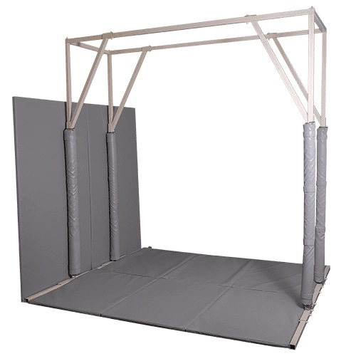 Protection of vertical posts of metal structures for the office "Nanny Owl"