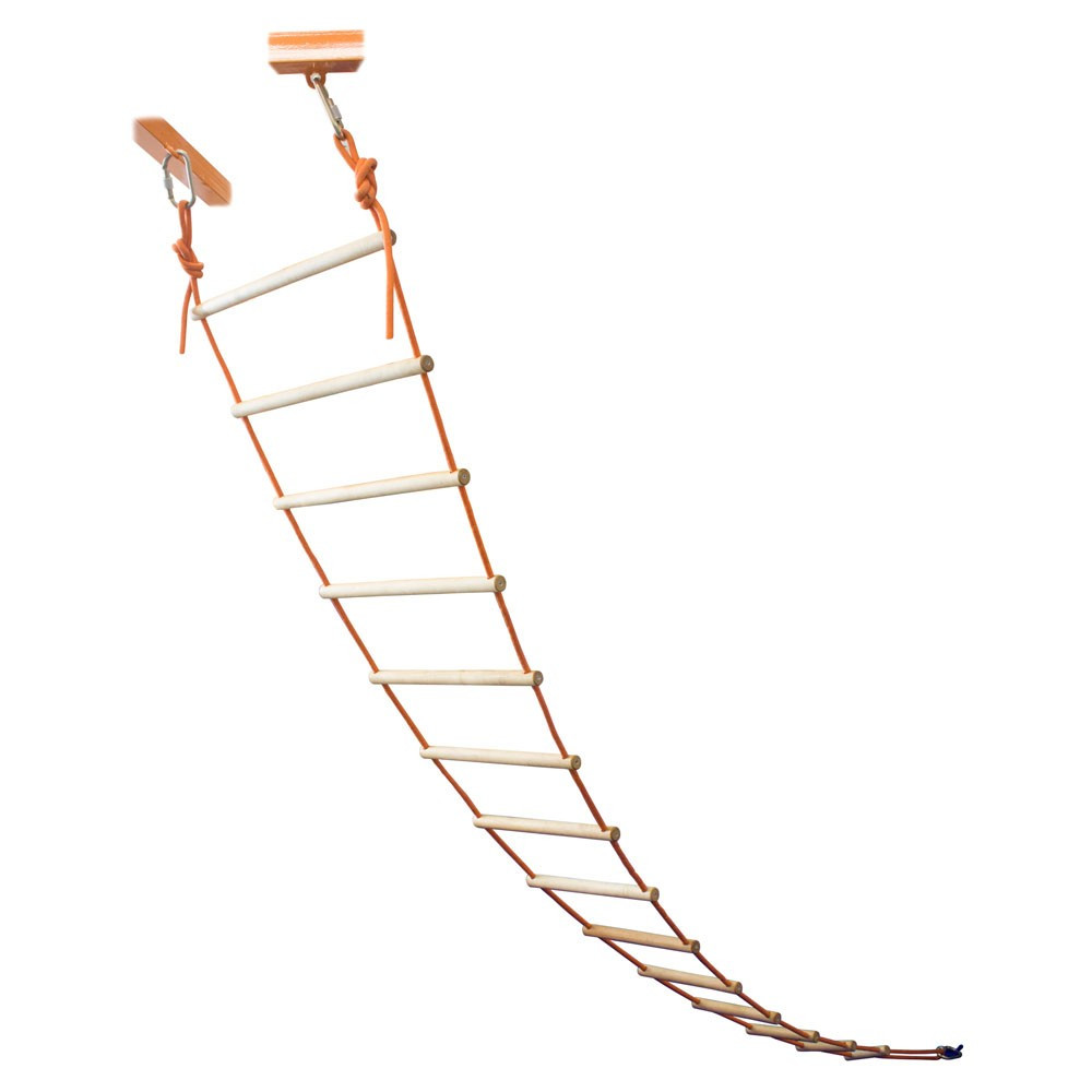 Triangular rope ladder with wooden steps "Nanny Owl"