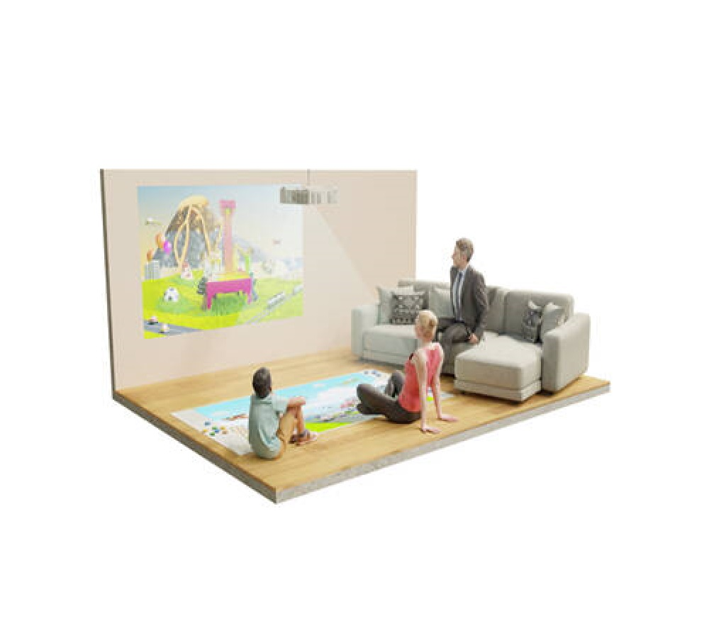 Interactive sports complex Ronplay Sandbox 5 in 1 (interactive sandbox, interactive developmental floor, interactive active floor, interactive wall, home theater)