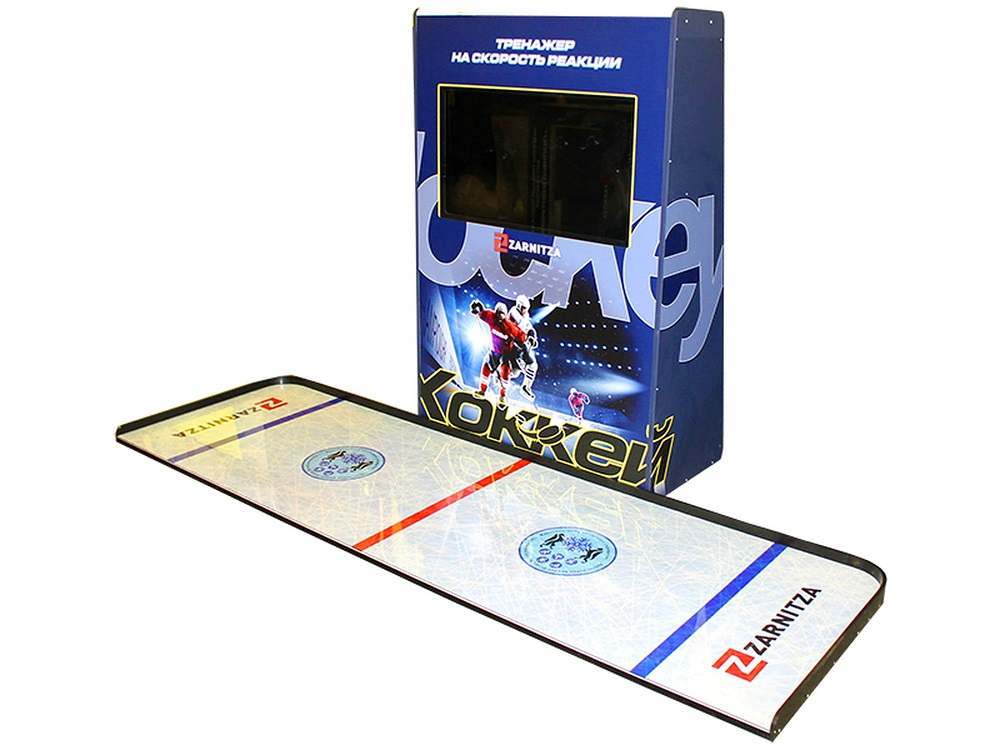 Hockey simulator for developing puck handling technique and decision-making speed "Reaction" Zarnitza