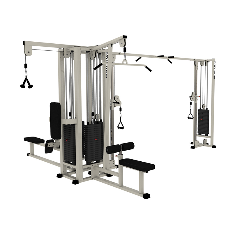 The Multi-Station is an all-in-one training solution that combines four high-quality exercise equipment.