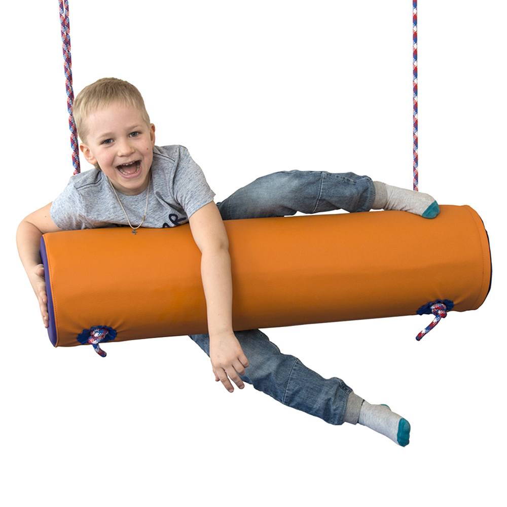 Hanging sensory simulator "Log" color orange-blue "Nanny Owl"