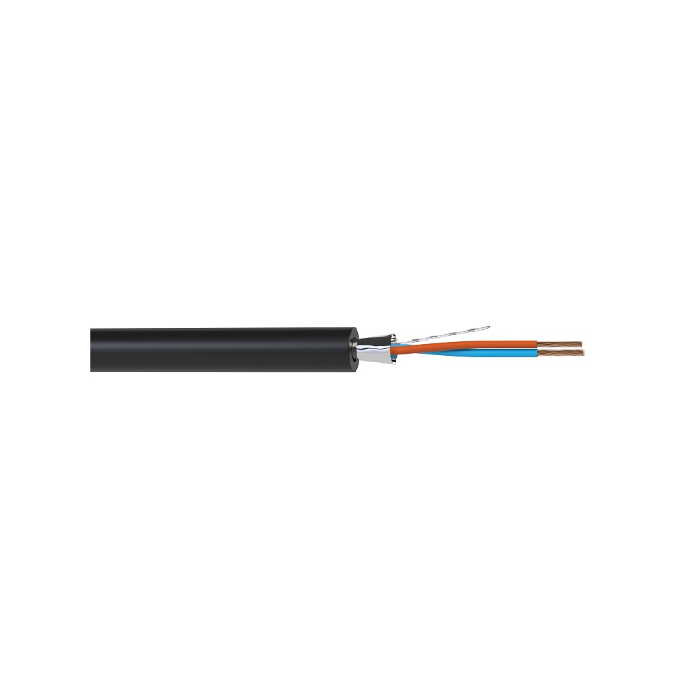 Microphone balanced cable Wize WMC24100FL 100 m, 0.22 mm2, diameter 3.7 mm