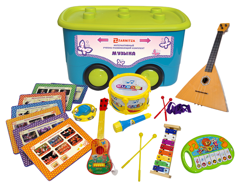 Interactive educational and development kit "Music" in a Zarnitza transport case