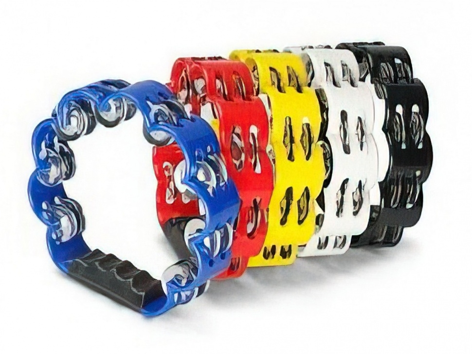 Tambourine flower, plastic, 16 pairs of Dadi bells