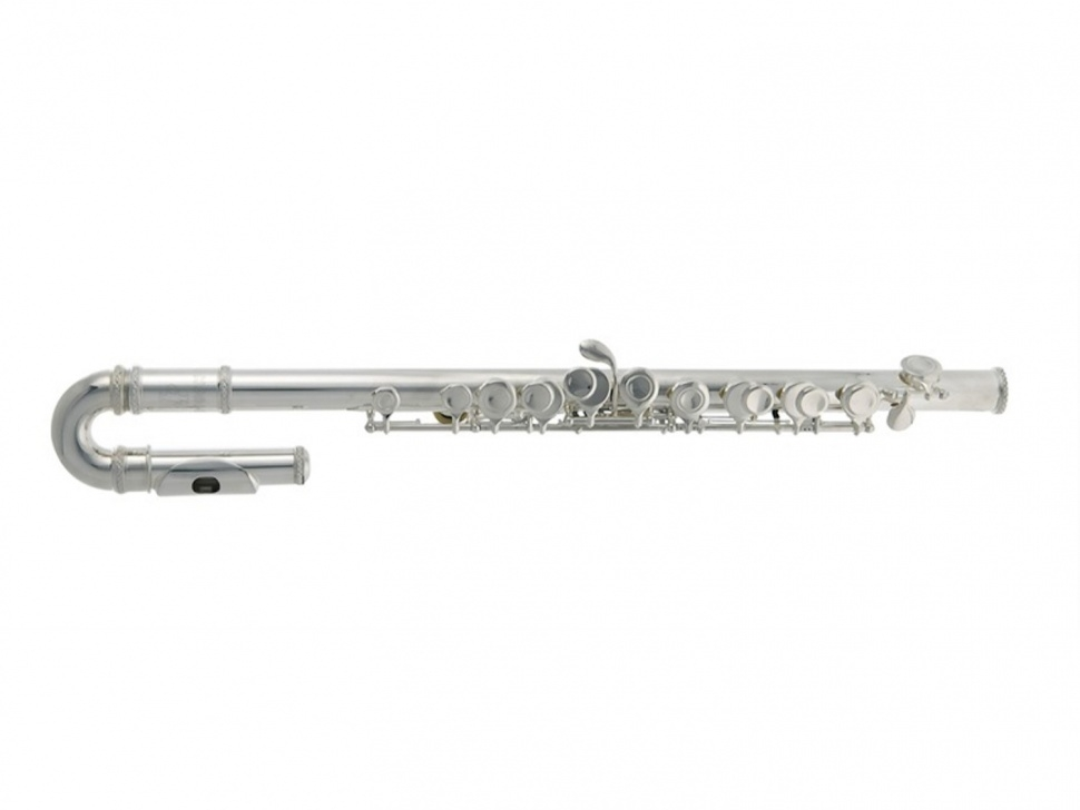 Kinder Flute C children's curved head, silver plated, John Packer