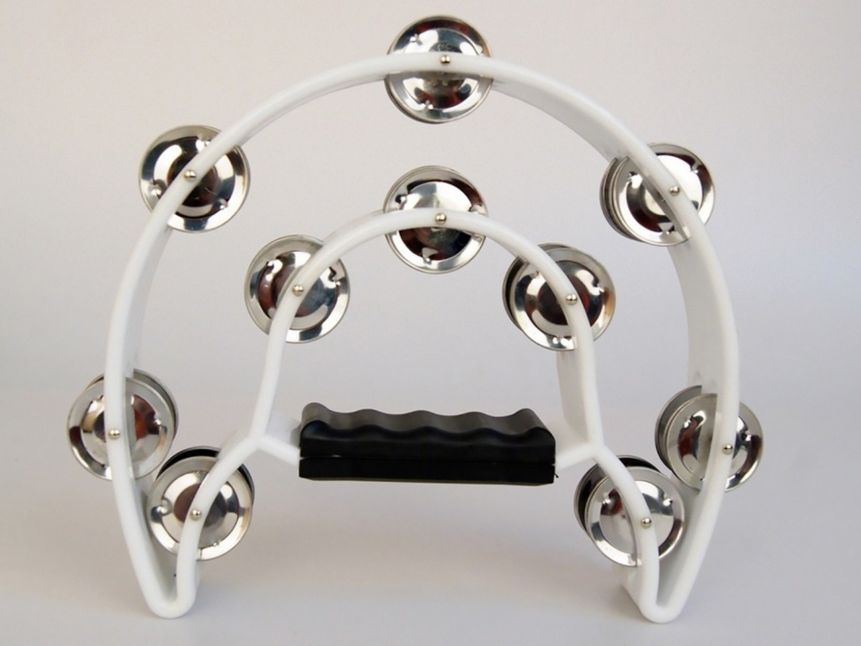 Tambourine on crescent handle, 20 pairs of bells, Fleet