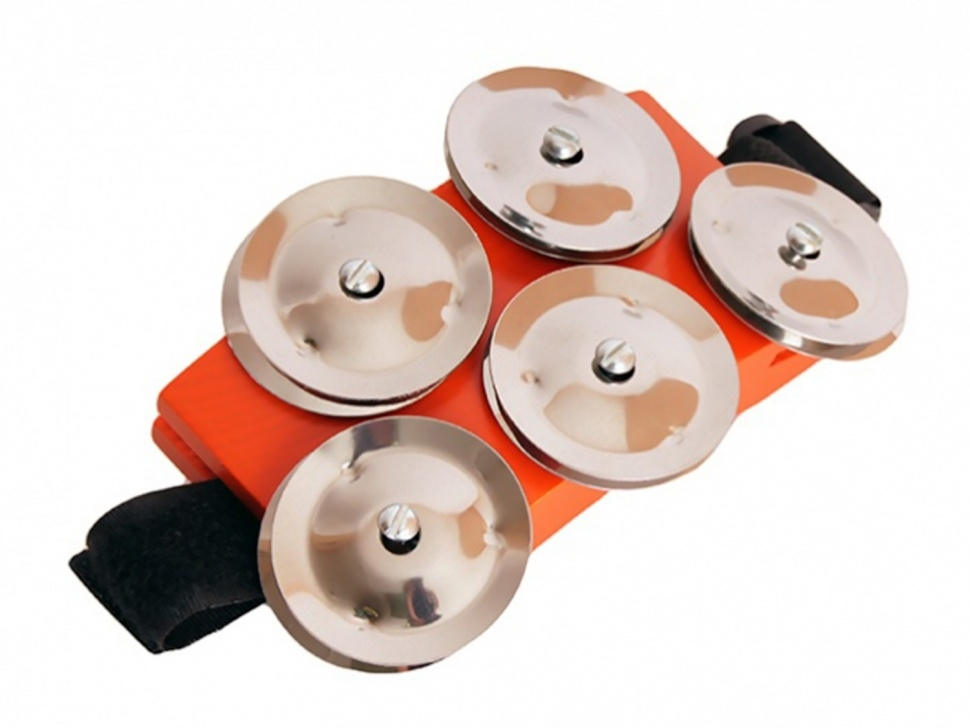 Flat foot tambourine made of ash, Moser