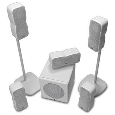 Set of passive speaker systems RBH CT-5.1 White