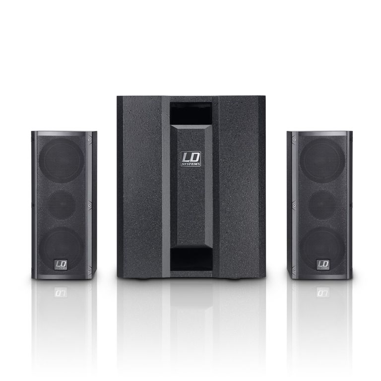 Portable active speaker system LD Systems DAVE 8 ROADIE SETUP