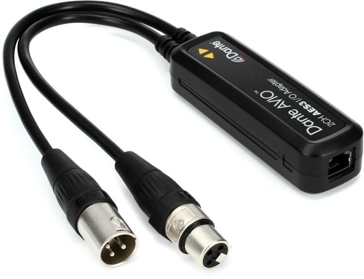 Adapter for connecting to Dante audio network Audinate ADP-AES3-AU-2X2