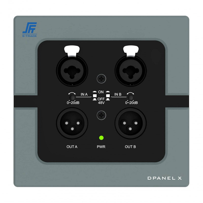 Dante S-Track DPANEL X Wall Mount Converter