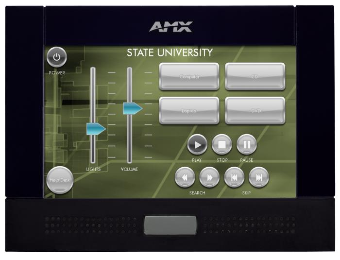Wall-mounted touch panel AMX NXD-500iW-MB
