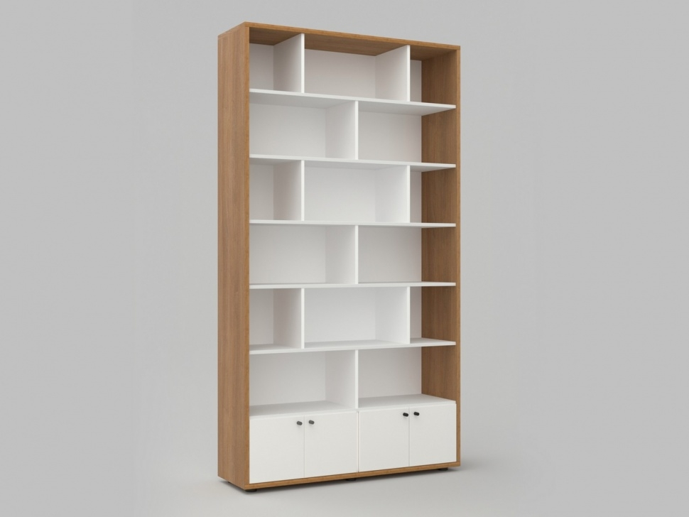 Bookcase from the STUGL collection 120x35x207 cm ALMA