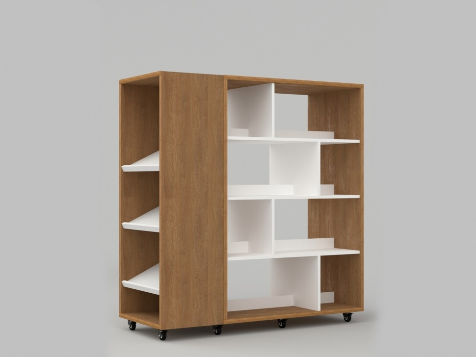 Double-sided bookcase from the STUGL collection 125x50x130 cm ALMA