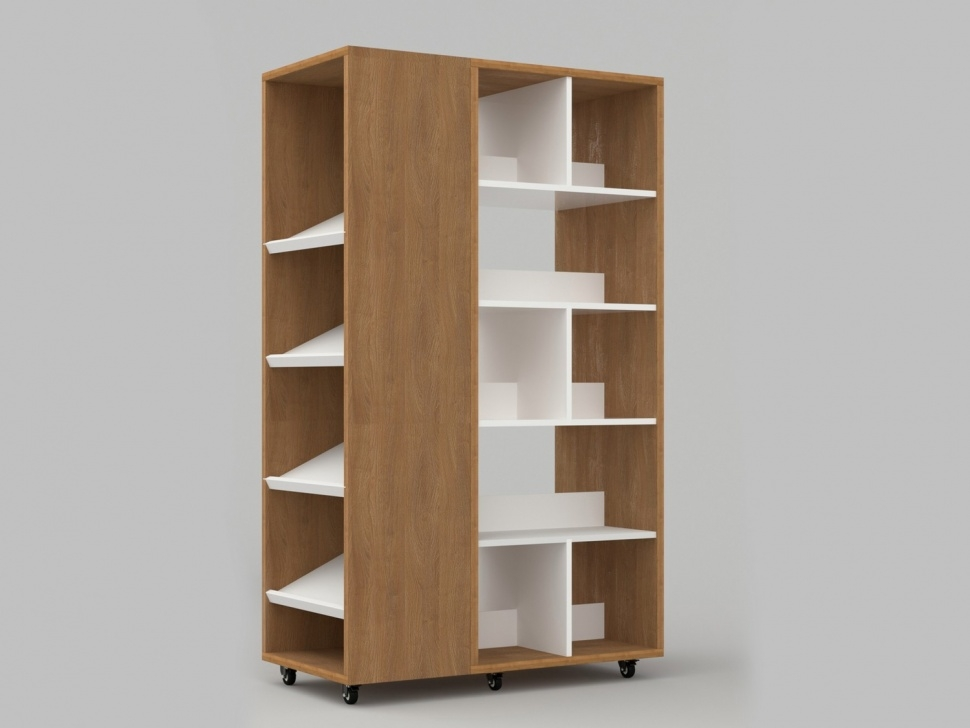 Double-sided bookcase from the STUGL collection 95x50x160 cm ALMA