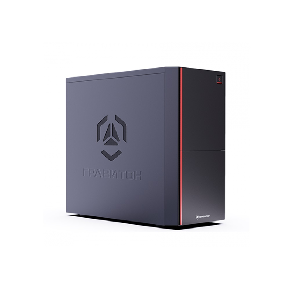 Стационарный компьютер ГРАВИТОН Д50И i3-9100/8GB (Radeon R7x2)/SSD256GB/FP_2xUSB2.0/450W/K+M/NO OS/WR1