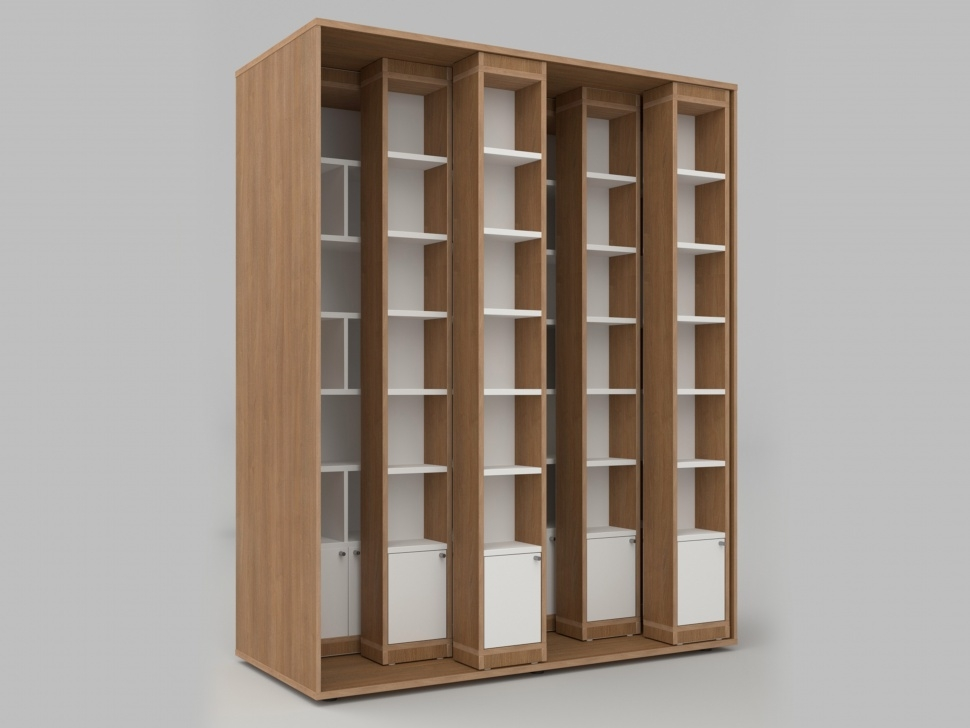 Rack with mobile modules from the STUGL collection 244x60x220 cm ALMA