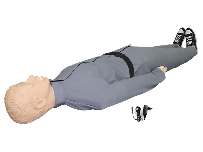 "Alexander M-04" simulator-dummy of an adult victim for practicing cardiopulmonary resuscitation techniques with light and sound indication (head, torso, limbs) Zarnitza