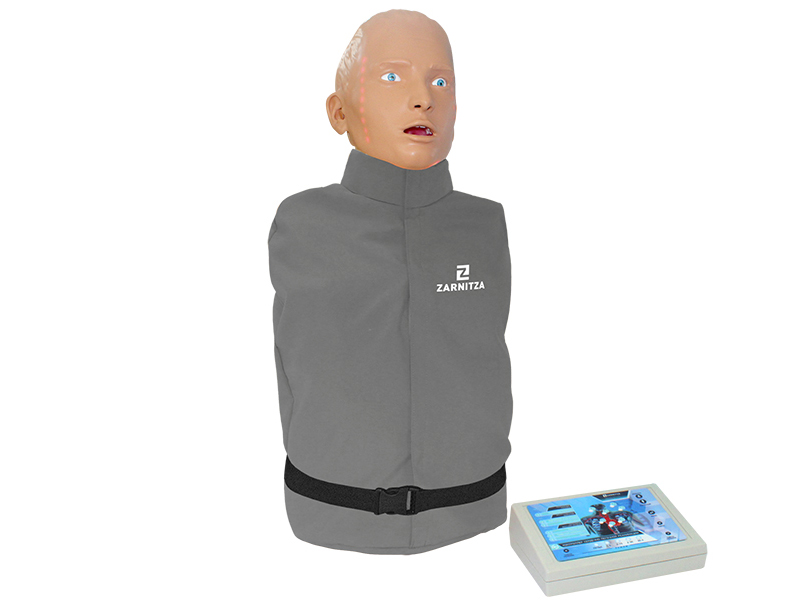 "Alexander M-05" simulator-dummy of an adult victim for practicing cardiopulmonary resuscitation techniques (head, torso) with a Zarnitza controller