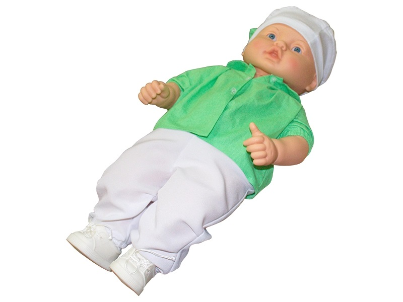 Robot simulator for a choking baby "Manechka" for practicing the Heimlich maneuver Zarnitza