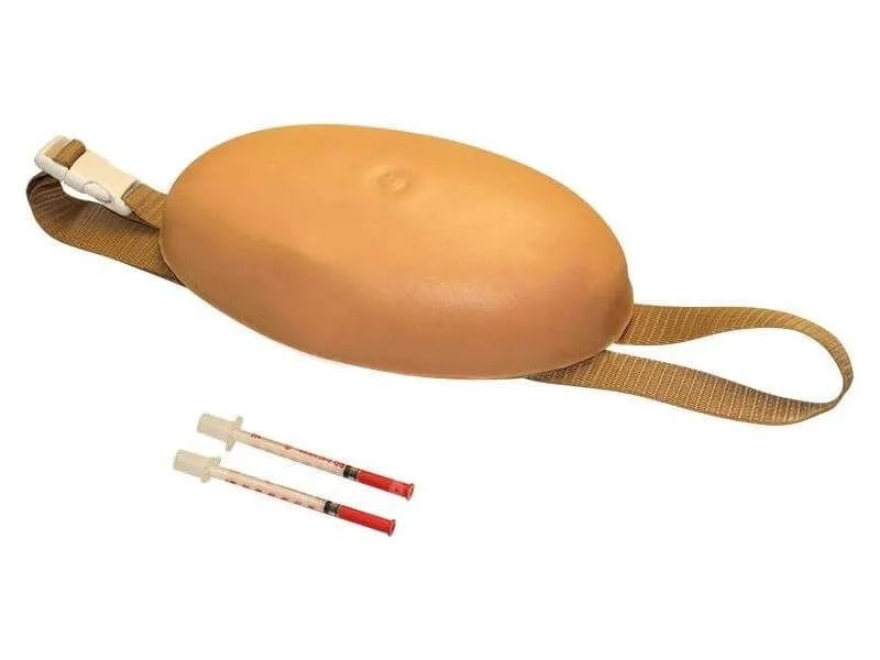 Exercise machine for subcutaneous injections in the anterior abdominal wall Zarnitza
