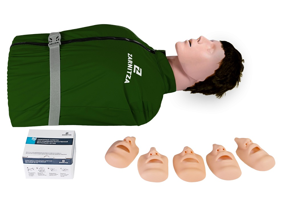 Spring-mechanical cardiopulmonary and cerebral resuscitation torso simulator "Mark-1" Zarnitza