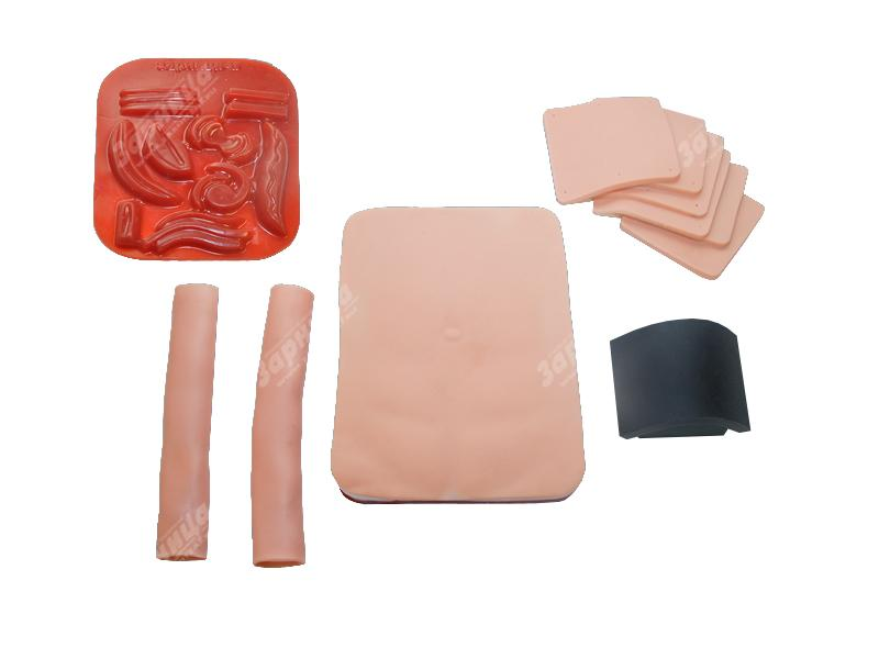 Set of consumables for the universal simulator of basic surgical skills of suturing and knot tying Zarnitza TBN-1.01