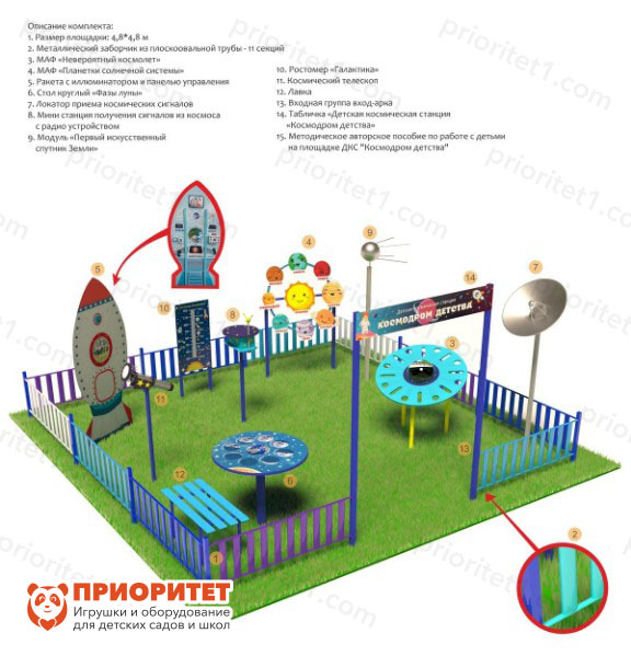 Космическая площадка «Эконом» плюс "Приоритет"