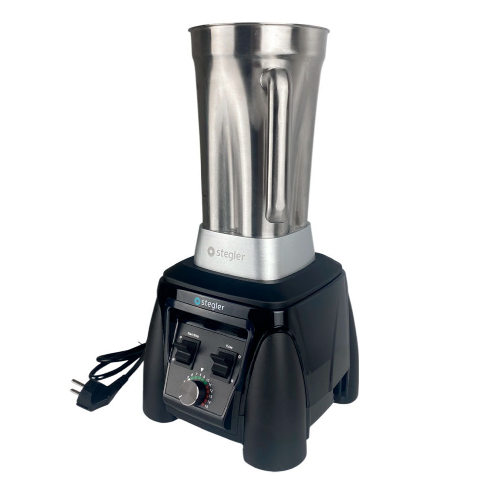 Laboratory blender Stegler LB-2 Pro (2000 ml, 23,000 rpm, metal bowl)