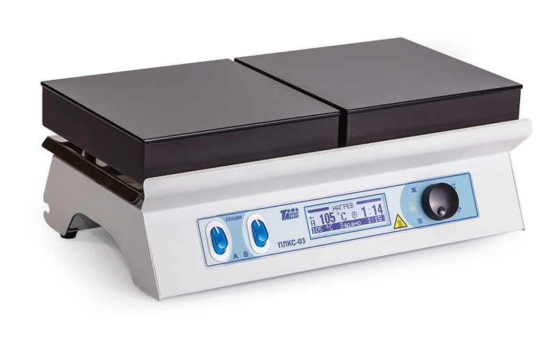 Heating plate TomAnalit PLKS-03 (500 °C, 360×180 mm, glass ceramics)