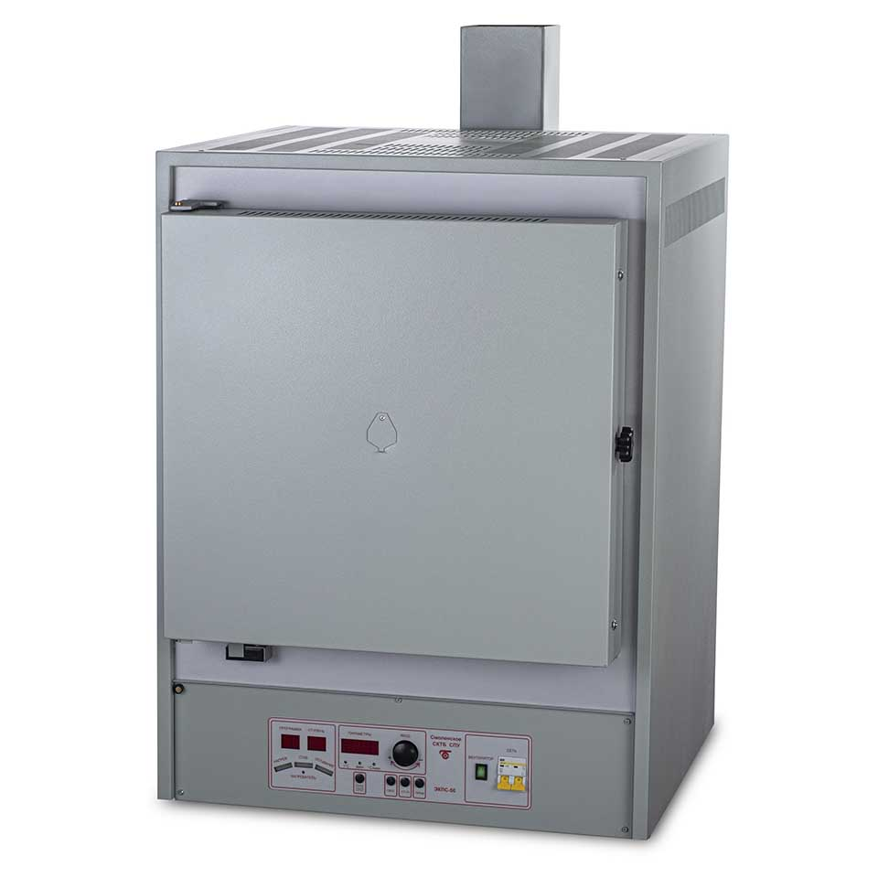 Muffle furnace EKPS-50 SPU mod. 5003 (50 l, 1100 °C, single-stage thermostat, with hood)