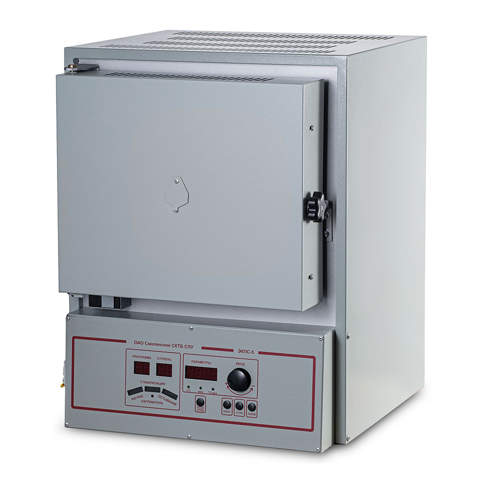 Muffle furnace EKPS-5 SPU mod. 4103 (5 l, 1100 °C, multi-stage thermostat, without hood)
