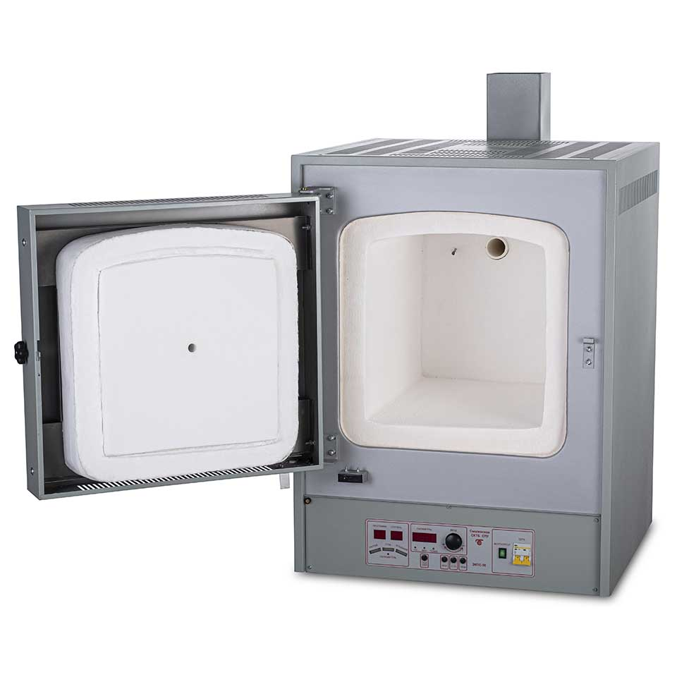 Muffle furnace EKPS-50 SPU (50 l, up to 1100 °C, multi-stage thermostat MKU)