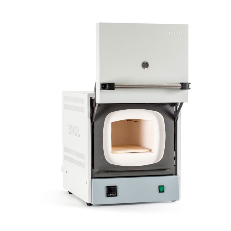 Laboratory muffle furnace for ashing SNOL 8.2/1100 LHM 21 (up to 1100 °C, 8.2 l, thermal fiber chamber, door opens upward, programmable thermostat)