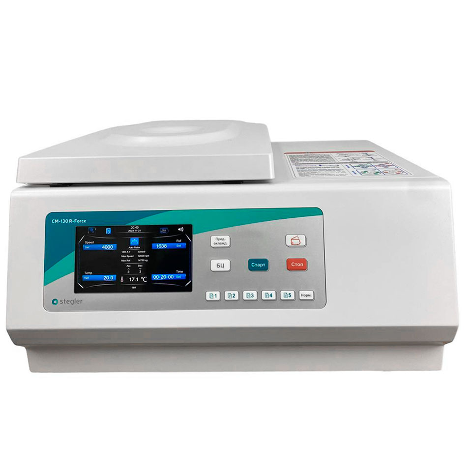 Laboratory centrifuge Stegler SM-130 R-Force (up to 13000 rpm, 6×50 and 8×15 ml, with cooling)